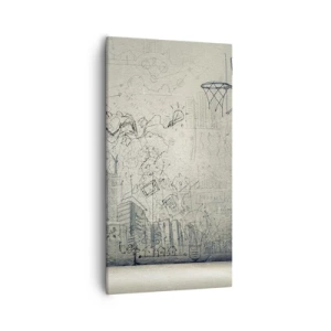 Obraz na plátne - Môj skvelý mestský život - 55x100 cm