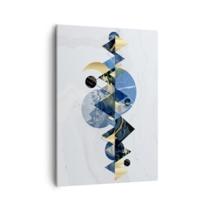 Obraz na plátne - Geometrická krajina - 50x70 cm