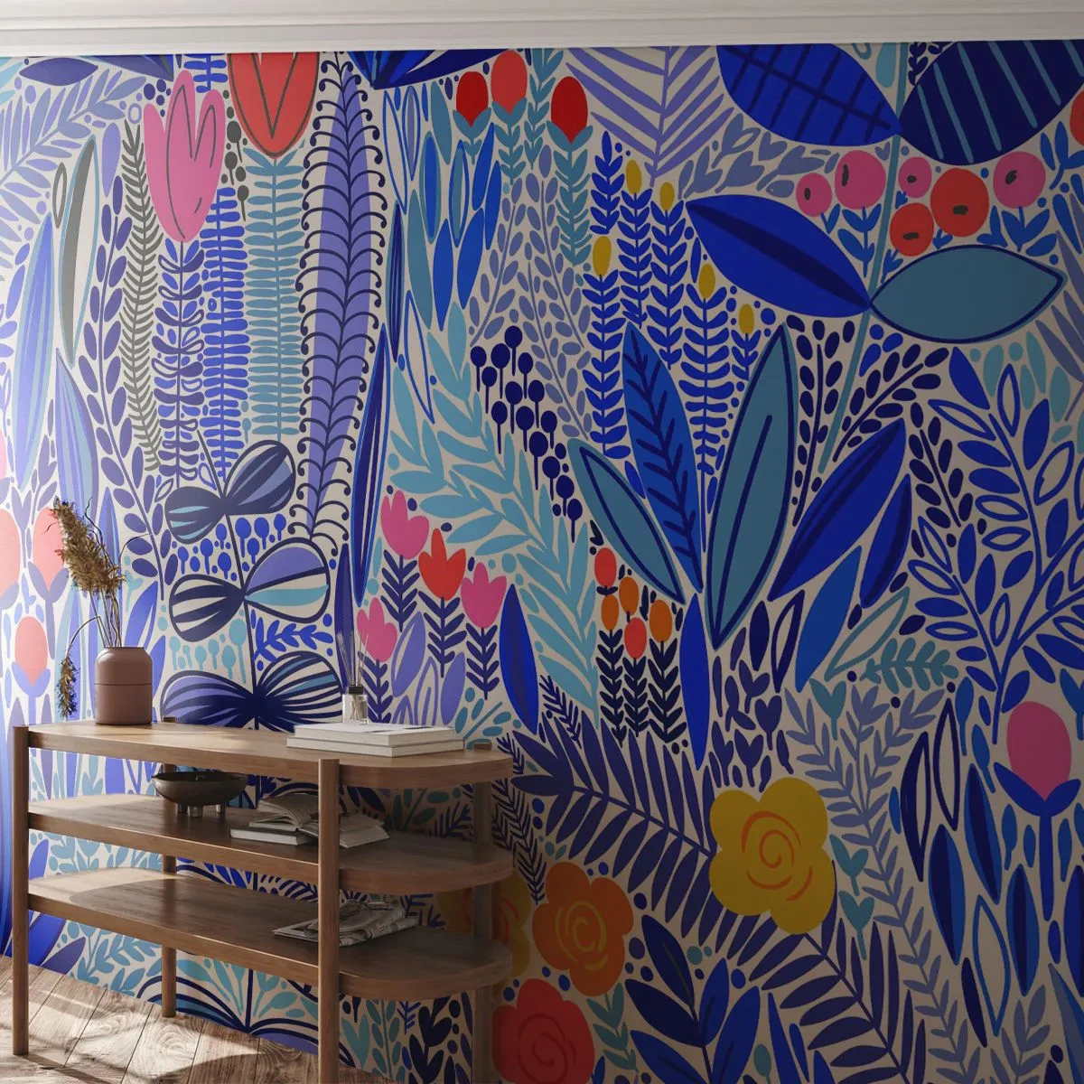 Fototapeta Standard Eco - Havajská záhrada - Kvety, Listy, Lúka - 250x175 cm