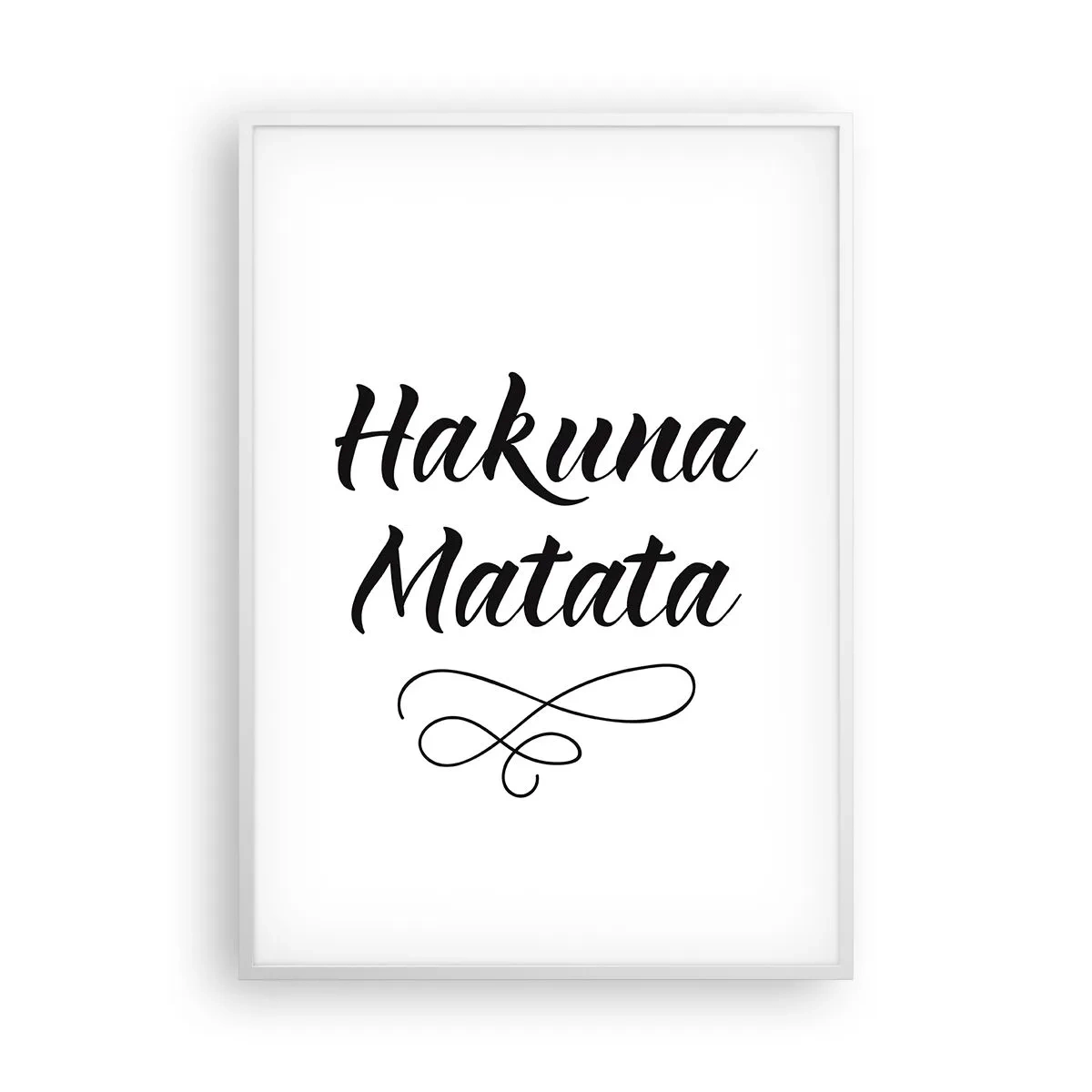 Plagát v bielom ráme - Najlepšia rada - 70x100 cm