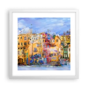 Plagát v bielom ráme - Sme spolu - 40x40 cm