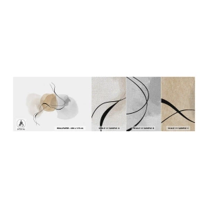Vzorka fototapety Premium Canvas - Vzdušné korálky - Abstrakcia, Kus, Moderný vzor - 100x30 cm