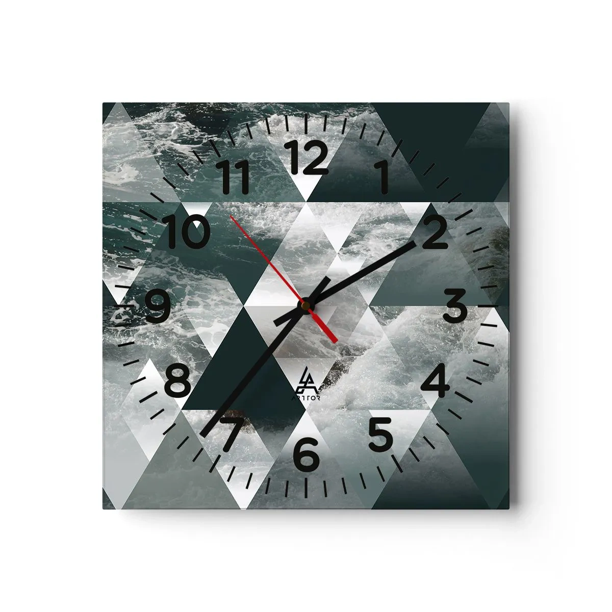 Nástenné hodiny - Krištáľová perspektíva - 40x40 cm