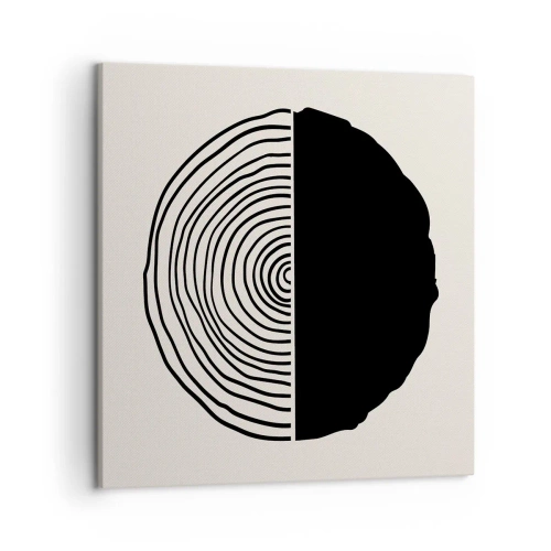 Obraz na plátne - Pol na pol - 50x50 cm