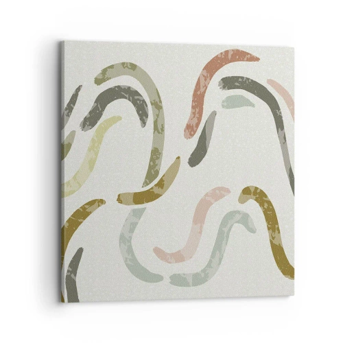 Obraz na plátne - Radostný tanec abstrakcie - 70x70 cm