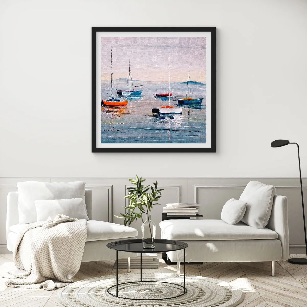 Plagát v čiernom ráme - Zaslúžený odpočinok - 40x40 cm