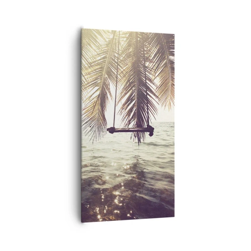 Obraz na plátne - Hojdať sa ľubovoľne v oblakoch - 65x120 cm