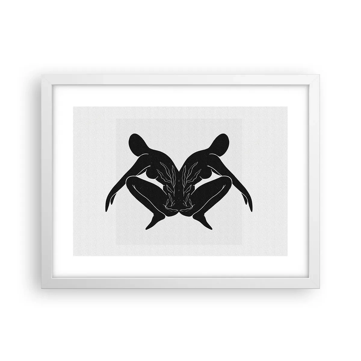 Plagát v bielom ráme - Spoločná duša - 40x30 cm