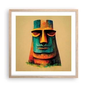 Plagát v ráme zo svetlého duba - Sošný, ale sympatický - 50x50 cm