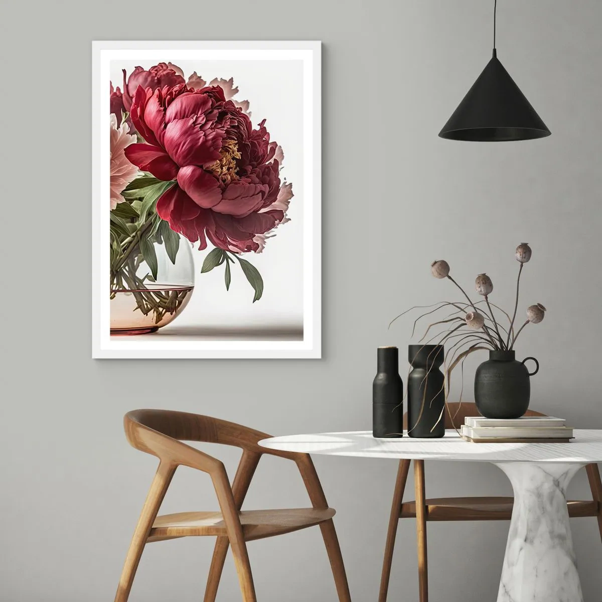 Plagát v bielom ráme - V plnom rozkvete krásy - 50x70 cm
