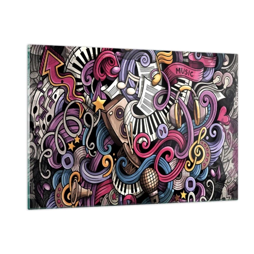 Obraz na skle - Komplikovaná melódia - 120x80 cm