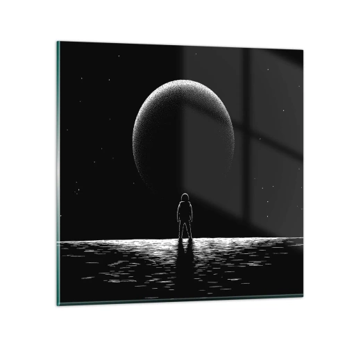 Obraz na skle - Tvári v tvár - 70x70 cm