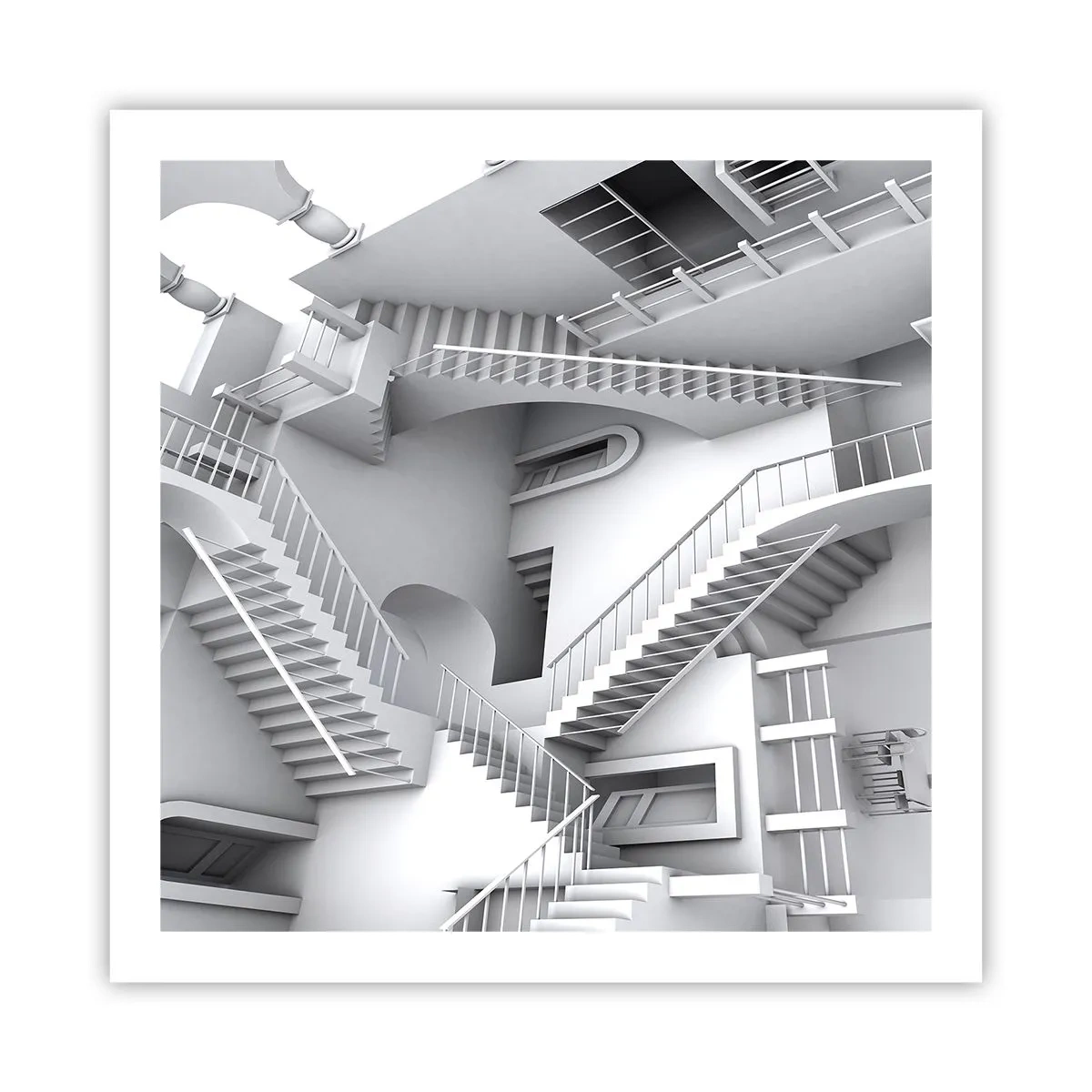 Plagát - Paradoxy prostoru - 60x60 cm