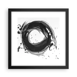 Plagát v čiernom ráme - Vír tvorenia - 30x30 cm
