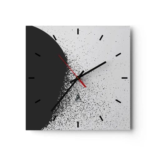 Nástenné hodiny - Pohyb častíc - 40x40 cm