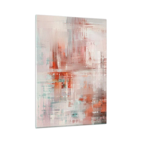 Obraz na skle - Zahmlené. Ale ružové - 50x70 cm
