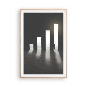 Plagát v ráme zo svetlého duba - Úspech – impresia - 61x91 cm