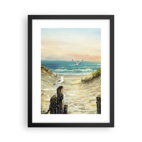 Plagát v čiernom ráme - Bezvetrie a samota - 30x40 cm
