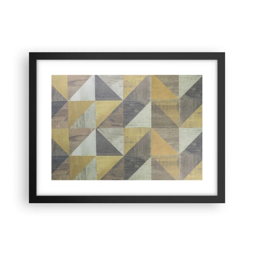 Plagát v čiernom ráme - V uhle trojuholníka - 40x30 cm