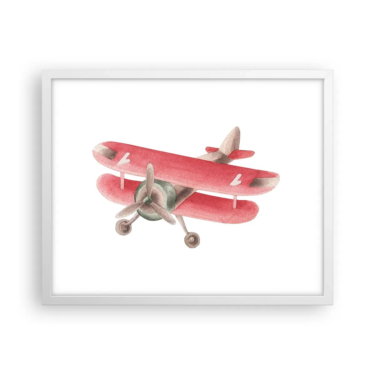 Plagát v bielom ráme - Pripravený na vysoký let - 50x40 cm