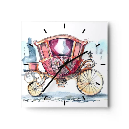 Nástenné hodiny - Na svadbu alebo na ples? - 30x30 cm