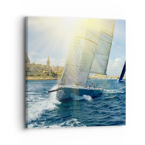 Obraz na plátne - Čas odísť z mesta - 30x30 cm