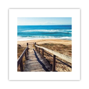 Plagát - Bež! - 30x30 cm