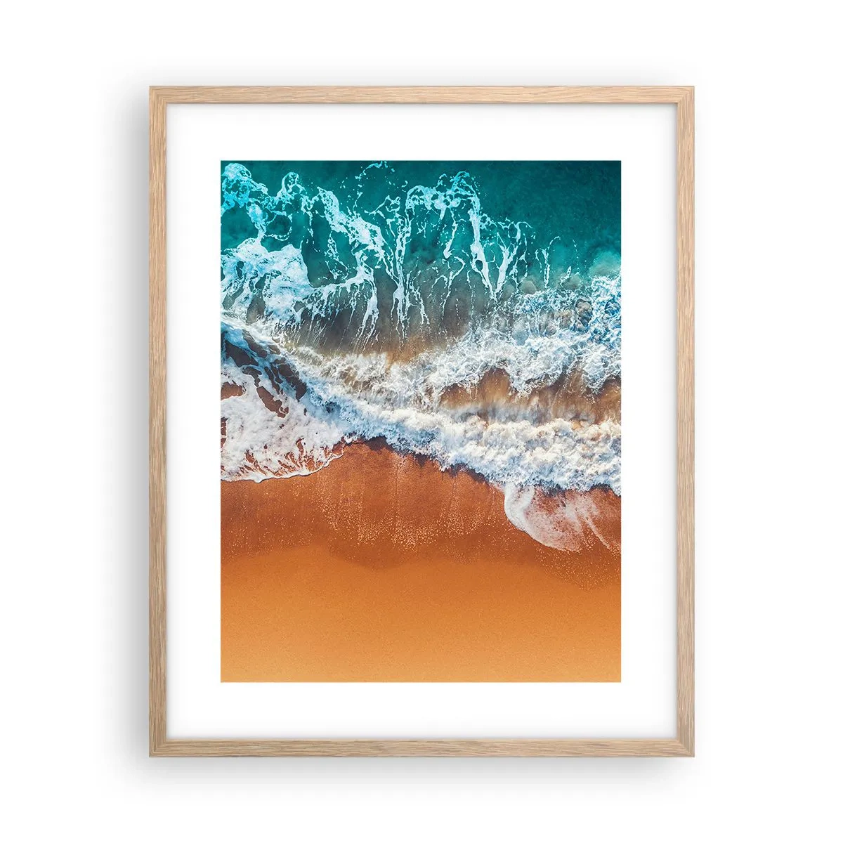 Plagát v ráme zo svetlého duba - Vždy pár - 40x50 cm