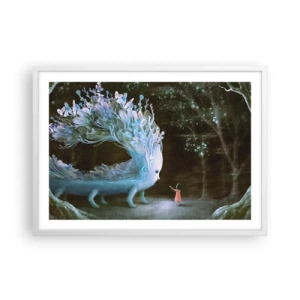 Plagát v bielom ráme - Fantastické stretnutie - 70x50 cm