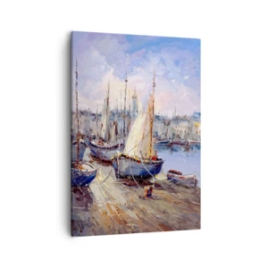 Obraz na plátne - Mesto pri zálive - 50x70 cm