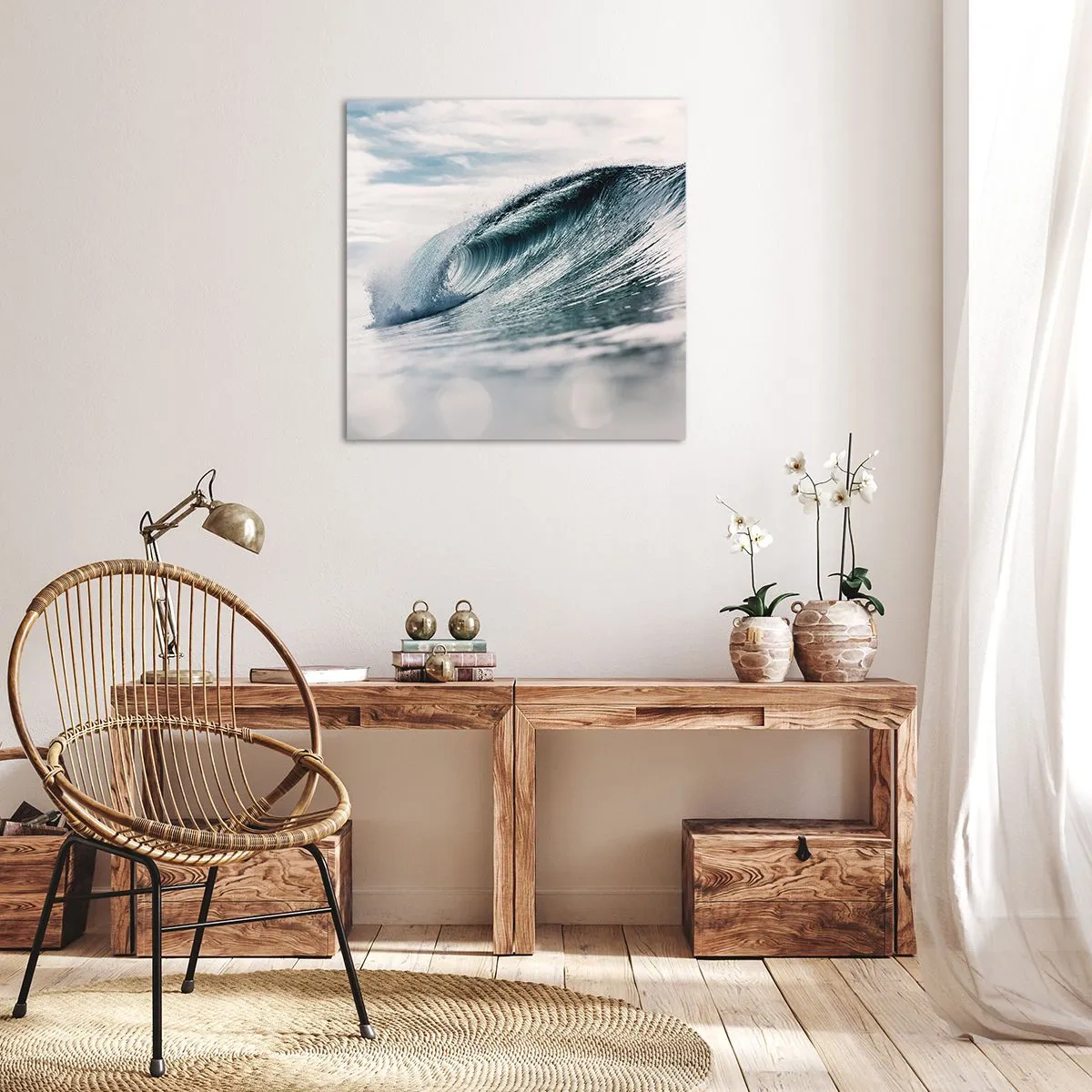 Obraz na plátne - Vodná špička - 50x50 cm