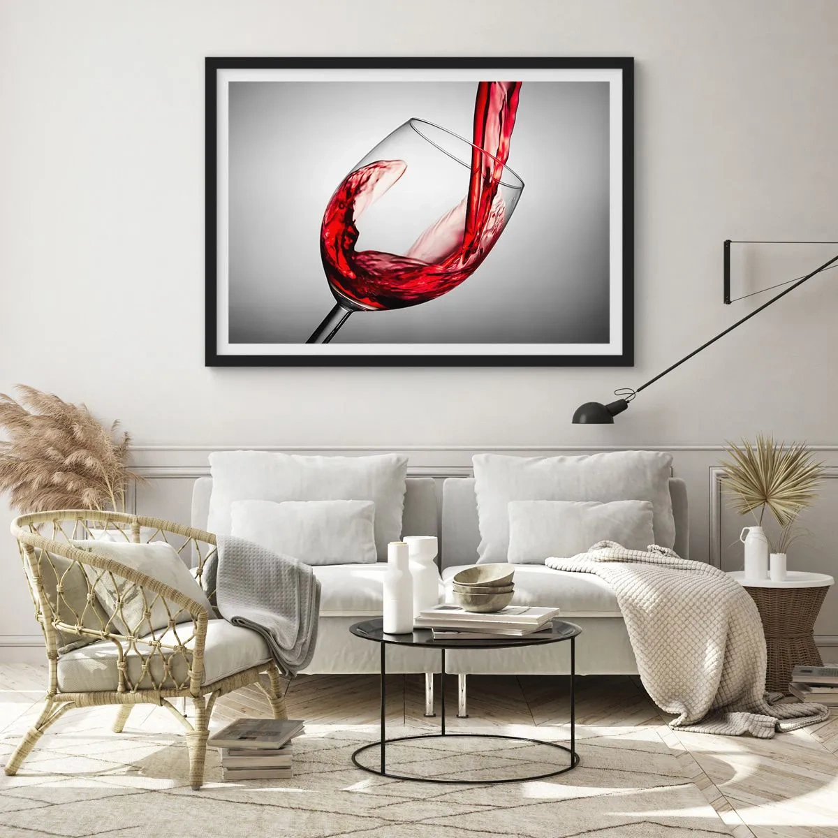 Plagát v čiernom ráme - Farba - pohyb - zvuk - 100x70 cm