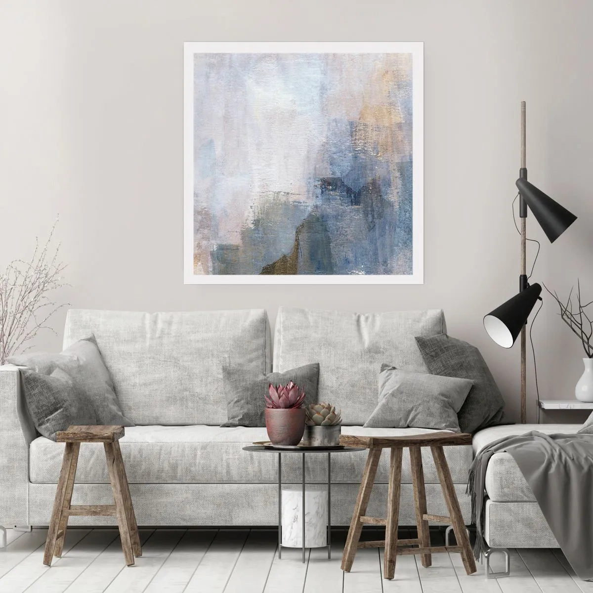 Plagát - Tóny a akordy farieb - 60x60 cm