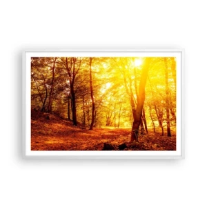 Plagát v bielom ráme - K zlatej čistinke - 91x61 cm