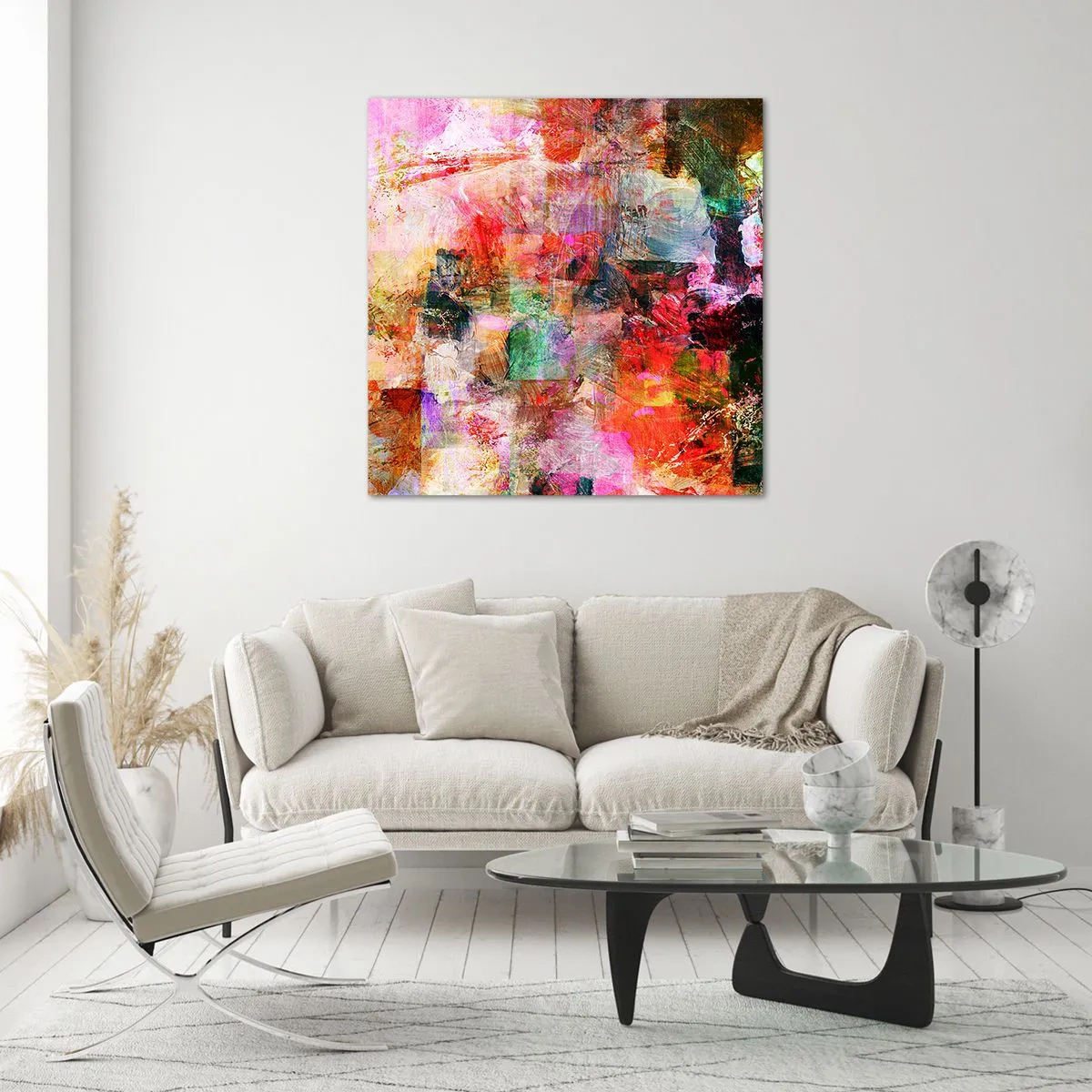 Obraz na skle - Cesta ružovú - 50x50 cm