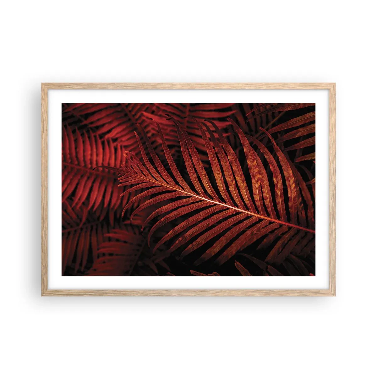 Plagát v ráme zo svetlého duba - Žiar života - 70x50 cm