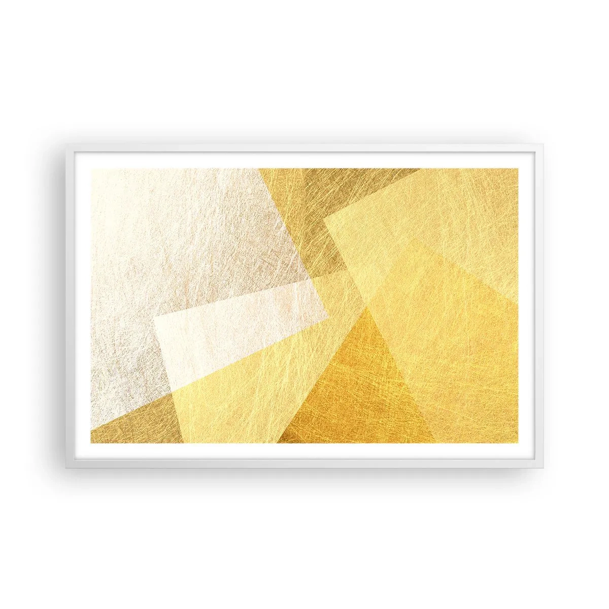 Plagát v bielom ráme - Počasie geometrie - 91x61 cm