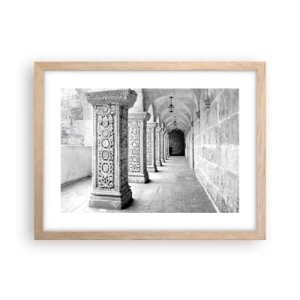 Plagát v ráme zo svetlého duba - Kam…? - 40x30 cm