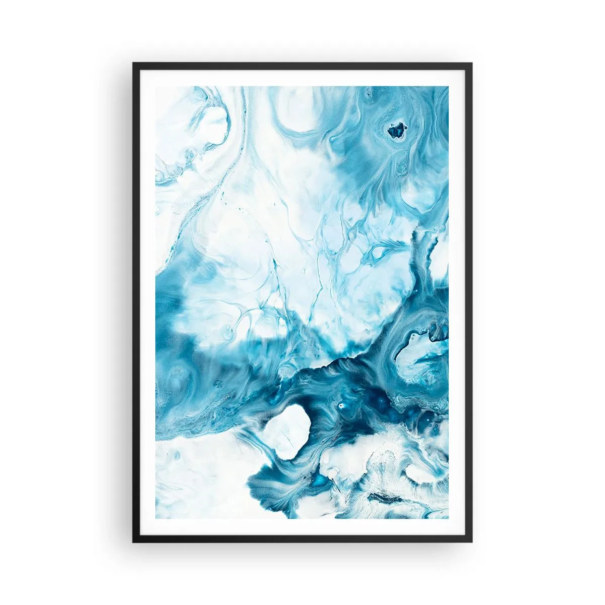 Plagát v čiernom ráme - Modrý koncert - 70x100 cm