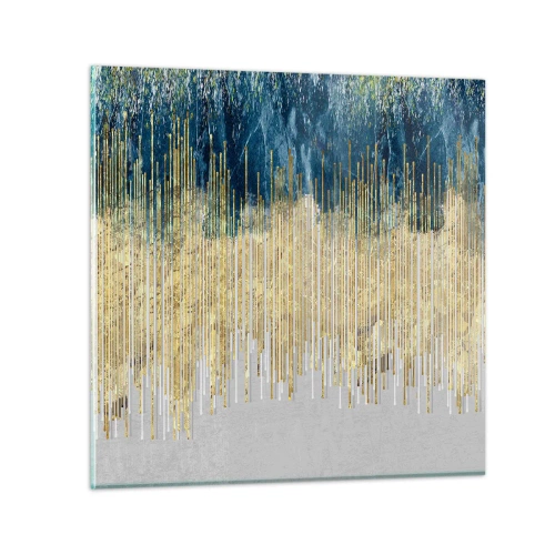 Obraz na skle - Pozlátená hranica - 50x50 cm