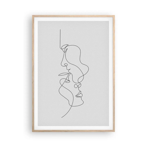 Plagát v ráme zo svetlého duba - Žiar vášnivých túžob - 70x100 cm