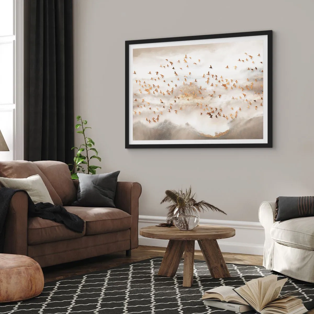 Plagát v čiernom ráme - Už je čas... - 50x40 cm