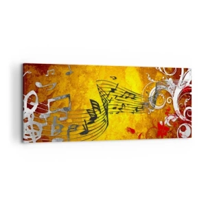 Obraz na plátne - Nech znie hudba - 100x40 cm
