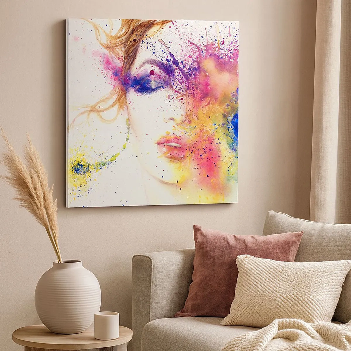 Obraz na plátne - Dúhové závraty - 30x30 cm