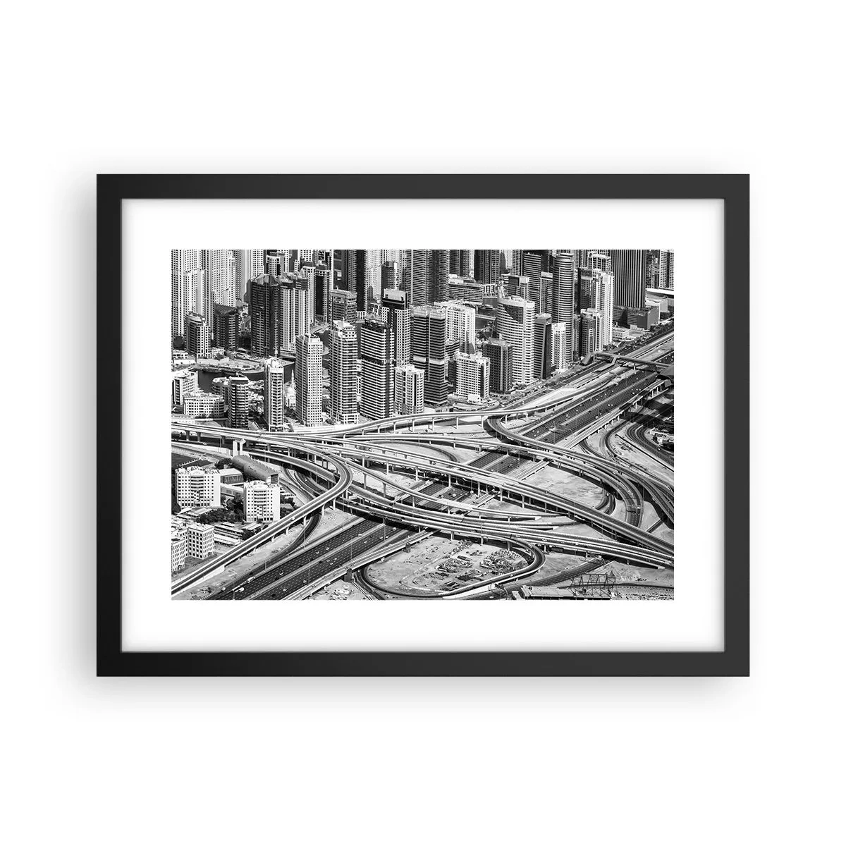 Plagát v čiernom ráme - Dubaj – neskutočné mesto - 40x30 cm