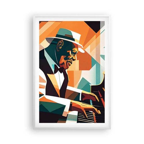 Plagát v bielom ráme - Celý tento jazz - 61x91 cm