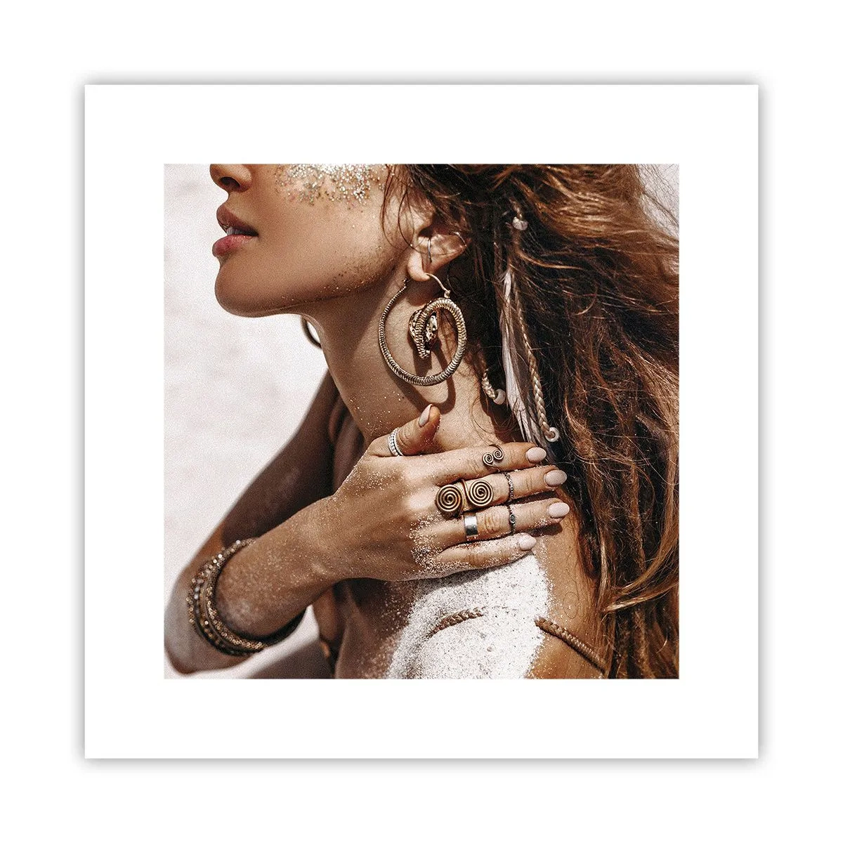 Plagát - Kráľovná divokej pláže - 30x30 cm