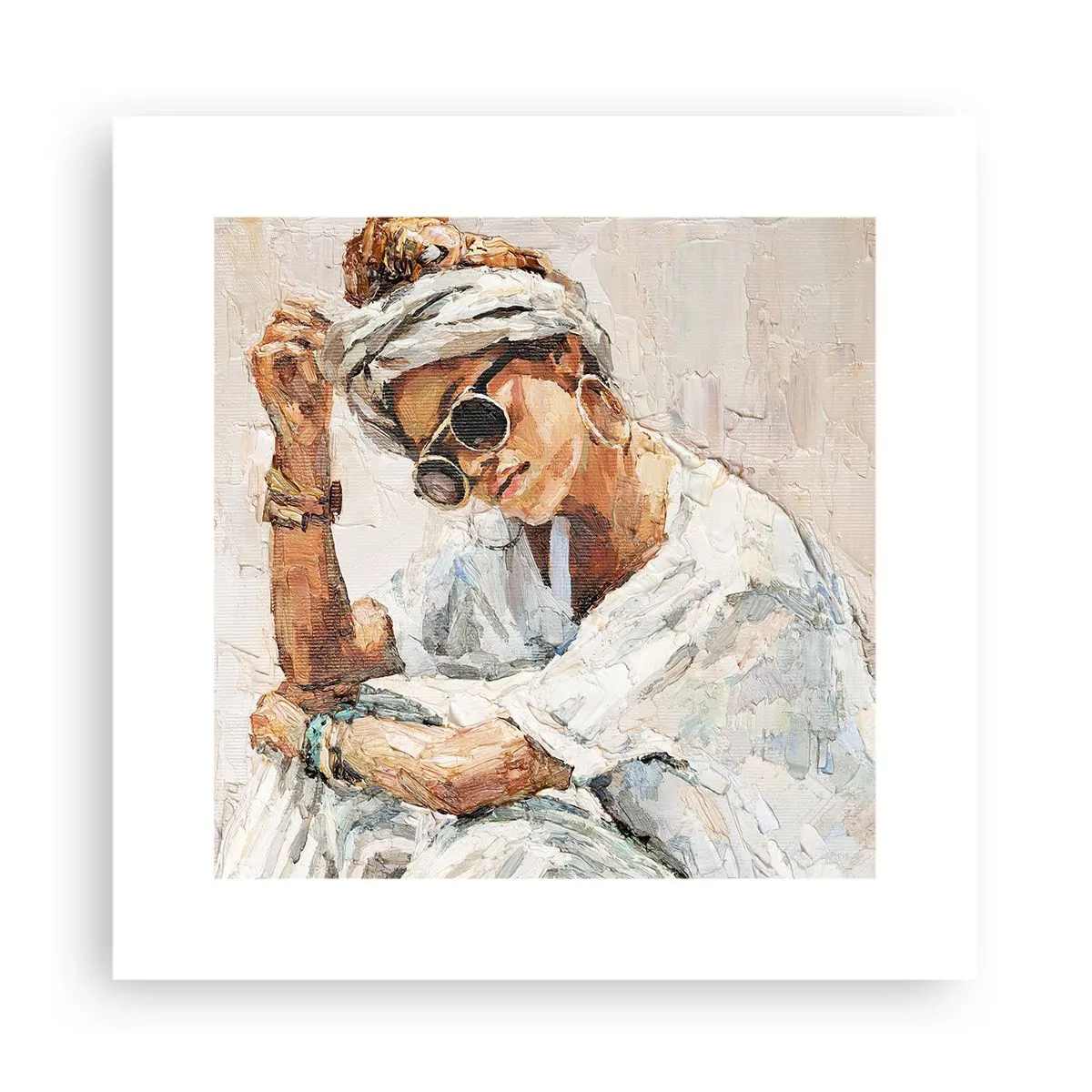 Plagát - Portrét v plnom slnku - 30x30 cm