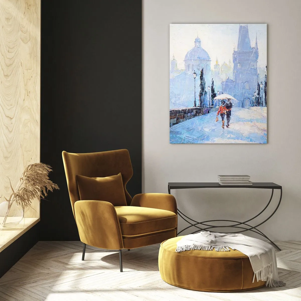 Obraz na skle - Nás musel očariť dážď - 50x70 cm