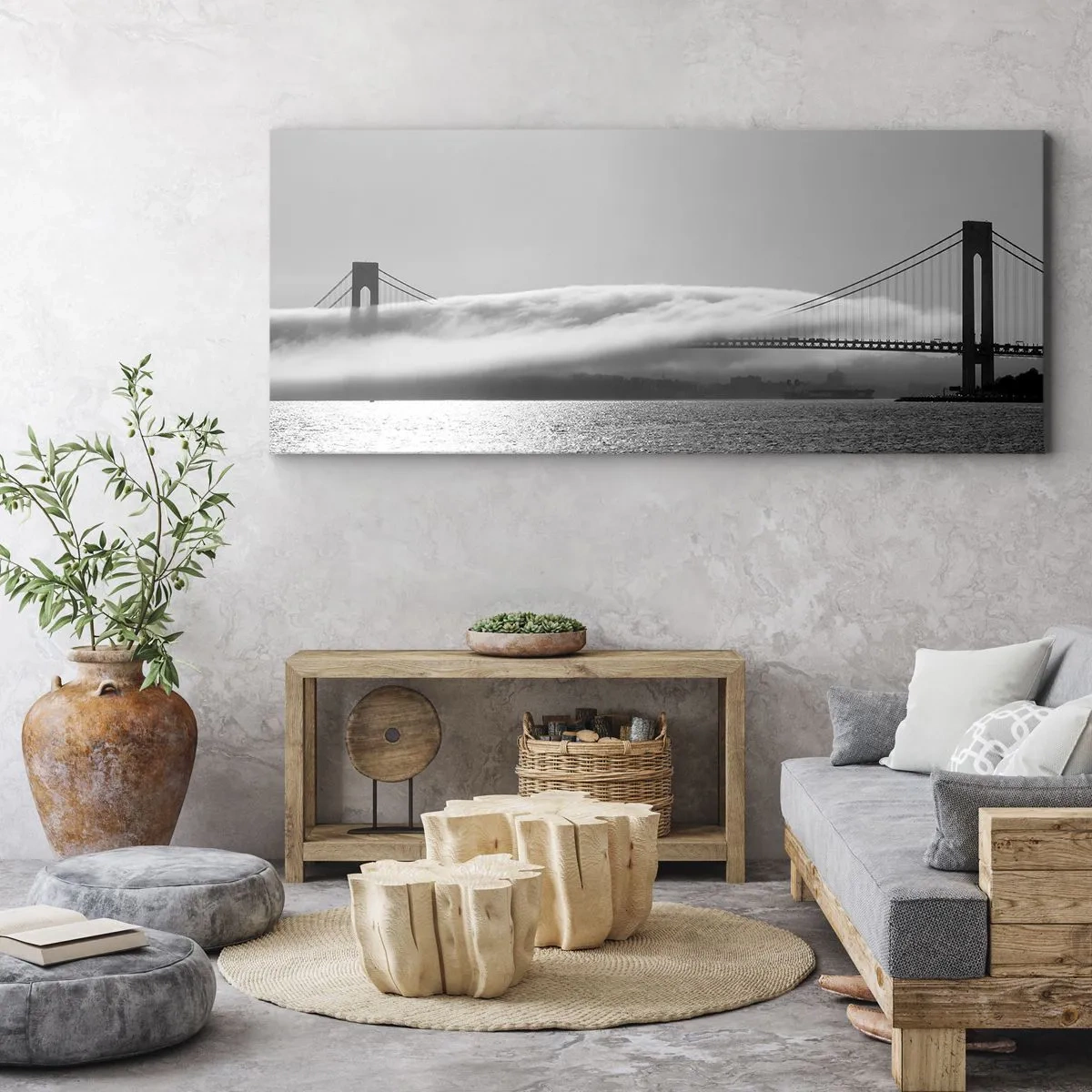 Obraz na plátne - Preplávať Zlatou bránou - 160x50 cm